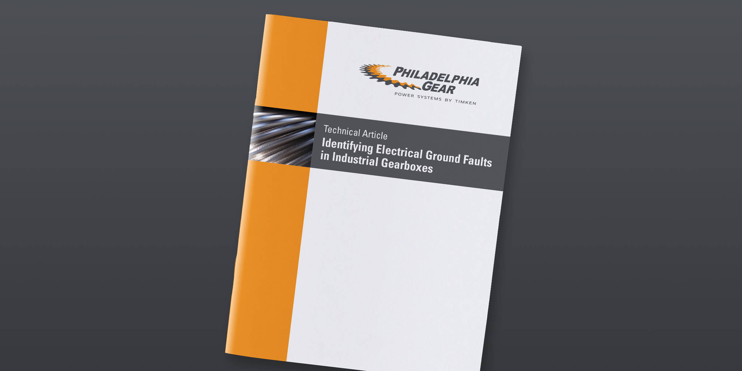 Brochure for identifying electrical ground faults in industrial gearboxes by Philadelphia Gear